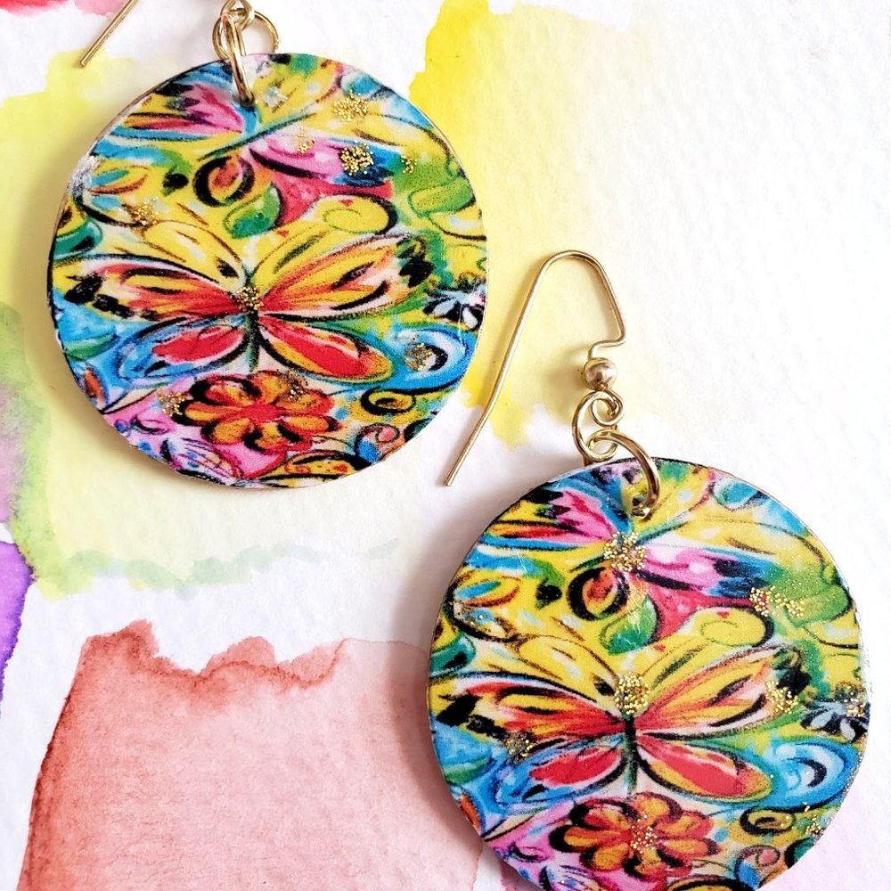 Butterfly Artist Designed Earrings